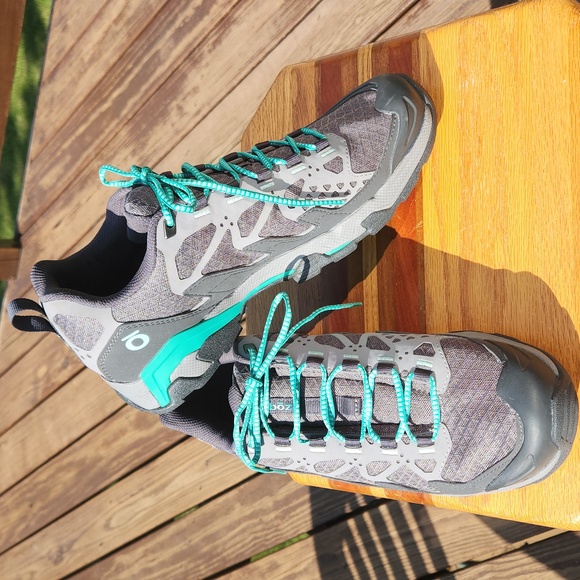 Oboz Cirque Low Pewter Vivid Green - 11 Women's - Picture 2 of 12